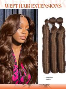 Heat Resistant Soft Synthetic Hair Weaving For Salon 18/20/22Inch Water Weave Afro Kinky Curly Hair Ombre Bundles DEEP OCEAN WAVE Sew In Weft Weaving Hair Extensions For Women Girls Daily,Fashion Party ,Y2k,Music Festival Beginner Friendly, Halloween - Multicolor - View 19
