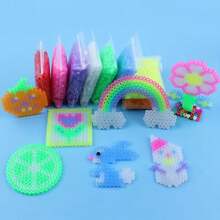 1 Bag 5mm Glow-In-The-Dark Fuse Beads 1000pcs/Pack, 5mm Perler Beads Refill, Glow-In-The-Dark Beads For Handmade Creative Jewelry Making, Decoration Beads For DIY Pixel Art Crafts, DIY Creative Handmade Puzzle Fuse Bead Refill Pack - Bright Colors - View 2