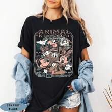 Disney Safari Shirt Mickey Friends, Animal Kingdom Trip Tee, Let's Get Wild Shirt, Disney World Vacation Outfit, Family Trip Matching Tee  Disney Oversized T-Shirt - màu đen - Xem 1