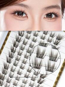 PALM LASHES Fairy Eyelash Clusters Cartoon Style C-Curl Clumped Eyelash Extensions Ultra-Lightweight Natural Fine Thin False Eyelashes (Cherry Series) - View 9