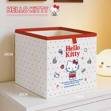 SANRIO 三麗鷗官方 Hello Kitty 卡通可折疊收納箱可愛兒童衣物整理盒 - 彩色 - 查看 4
