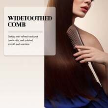 Sandalwood Wide Tooth Comb Curly Hair Portable Coarse Tooth Wooden Comb Hair Massage Tool Coarse - A - View 2