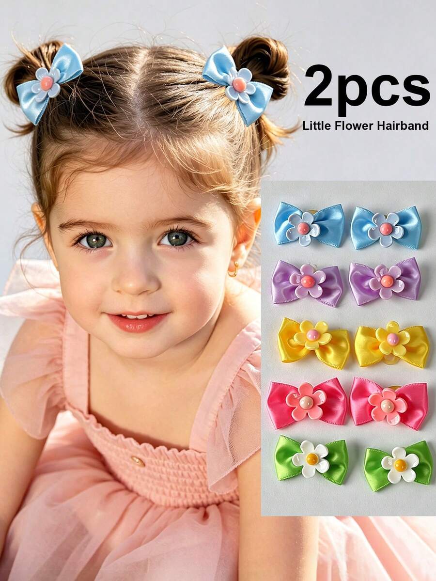 Children's Hair Accessory Elastic Bands, Hair Ties, Hair Clips - Simple Hair Accessories For Tying Hair. Children's Headwear. - Multicolor - View 1