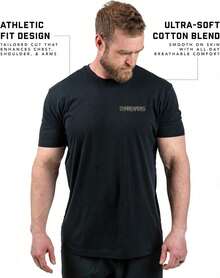 Gymreapers Men's Sports T-Shirt With Skull Design - Moisture-Wicking - Short Sleeve - Sports T-Shirt For Running And Fitness - Slim Fit And Quick-Drying - 白色 - 查看 4