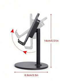 Adjustable Metal Sleeve Smartphone/Tablet Desktop Stand, Multi-Angle Live Streaming Stand, Compatible With IPhone And Android Phones, Birthday, Family, Friend Gift, Office, Dorm, Home Use, 360-Degree Rotating Smartphone Stand, Smartphone Holder, Strong Weight-Bearing Capacity - Multicolor - View 7