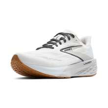 Brooks Mens Launch 11 Neutral Running Shoe - 白色/灰色/黑色 - 查看 9