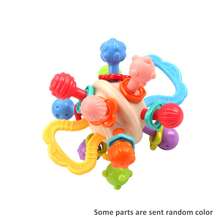 Infant Sensory Teething Toy, Rotating Teether, Montessori Teething Ball Toy, Easy To Hold, Hand Exercise Grasping Ball, Infant Teething Ring Biting Toy, Suitable For Girls Boys Newborn Gift (Some Accessories Sent Randomly) - Multicolor - View 10