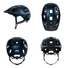 ABUS Casco MTB MoTrip - Casco de Ciclismo Robusto con Visera Ajustable en Altura para Ciclistas de montaña - Ajuste Personalizado - Unisex - Azul Brillante S - Azul azul medianoche - Ver 1