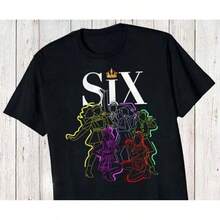 Short-Sleeved T-Shirt For Young Women (Girls And Boys) And Plus Sizes, 2026, Featuring Six Elements Of Musical Theater, Drama Theme, Women's Clothing - Stretch Polyester Blend, Machine Washable, Summer Casual Wear, Summer T-Shirt, Casual Fashion For Young Girls, Creative, Personalized, Refreshing, Minimalist, High-End, Cool, Graphic Print Of Virtual Girl Group Characters, Comfortable Basic T-Shirt, Cozy Styles Suitable For All Seasons, Pop T-Shirt, Rocker Top For Kids, Tops For Children, Star T-Shirts For Girls, Father-Son Sets, Anime Merchandise, Valentine's Day Gifts, Birthday Gift. - 黑色 3 - 查看 12