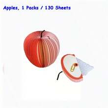 Notas adhesivas con forma de fruta - Manzana, pera, sandía, granada y naranja; blocs de notas adhesivas únicos; perfectos como pequeños regalos para fiestas festivas, pegatinas de mensajes para la temporada de graduación, pegatinas de regalo o para notas y recordatorios - Ver 10