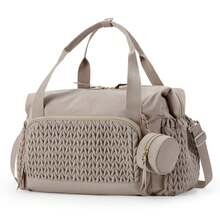 1pc Large Capacity Baby Diaper Bag, Travel Diaper Bag With Pacifier Holder, Maternity Handbag - Multicolor - View 1