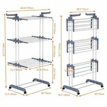 Racks de secagem de roupas - cinza - Ver 4