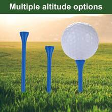 100 PCS Golf Tees Durable Bamboo 3 1 4 Inch  Tee Reduce Friction Side Spin For Stable Golfing Accessories - Blue - View 2