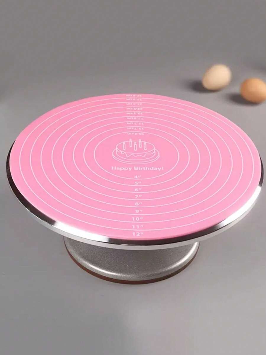 1 tấm lót nướng silicon hình tròn, kích thước 11,8 inch * 11,8 inch, chống dính, có vạch đo và chống trượt, có thể tái sử dụng, dùng để làm bánh ngọt, bánh quy, bánh macaron, bánh mì và các loại bánh khác. - Hồng - Xem 1