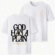 Ropa local para hombres, camisetas gráficas de algodón para hombres, camisetas oversize para hombres, ropa de calle Y2K para hombres, atuendos diarios de verano - Blanco - Ver 8