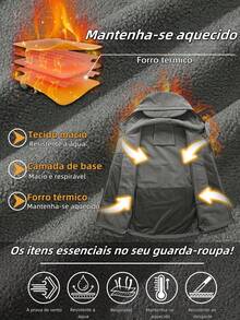 Tactical Military Jacket Made Of Soft Shark Skin - 灰色 - 查看 9