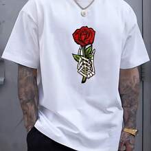 Printed T-Shirt For Men And Women - White - View 1