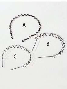 2/3pcs Unisex Invisible Wavy Hair Band, Suitable For Daily Outings, Fitness And Gym Wear - Black - View 11