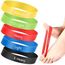 5 buah/Paket Pita Peregang Jari Kaki Elastis Aneka Warna/Gradien Merah Muda/Gradien Ungu, Pemisah Jempol Kaki, Pita Peregang Resistensi Jari, Pita Peregang Yoga Jari Kaki Unisex, Pita Latihan Jari - MultiWarna - View 8