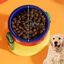 Suction‑Cup Adjustable Height Pet Bowl, Anti‑Spill Elevated Dog Cat Bowl, Neck Protection, 2 Colors Optional - 500ml - View 4