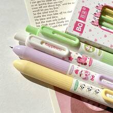 4 chiếc bút bi hình ngựa, ngòi 0.5mm, mực đen, trang trí hình ngựa, đồ dùng văn phòng phẩm, quà tặng tựu trường, bút viết nhật ký. - Bút lông ngựa hồng - Xem 6