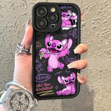 Disney Protective Phone Case Compatible With Apple 17 Pro Max, 16, 15, 14 Max, 13, 12, 11, XS. Made Of Shock-Resistant TPU, Featuring A Playful Cartoon Character Design With A Beach Scene, Ice Cream, Balloons, And Cake. A Fun Style For Lovers Of Original Designs. Perfectly Fitting, Drop-Proof Cover, Ideal For Everyday Use. A Cheerful Theme For Happy Moments With Friends. Popular In Europe And America. - 黑色 - 查看 8