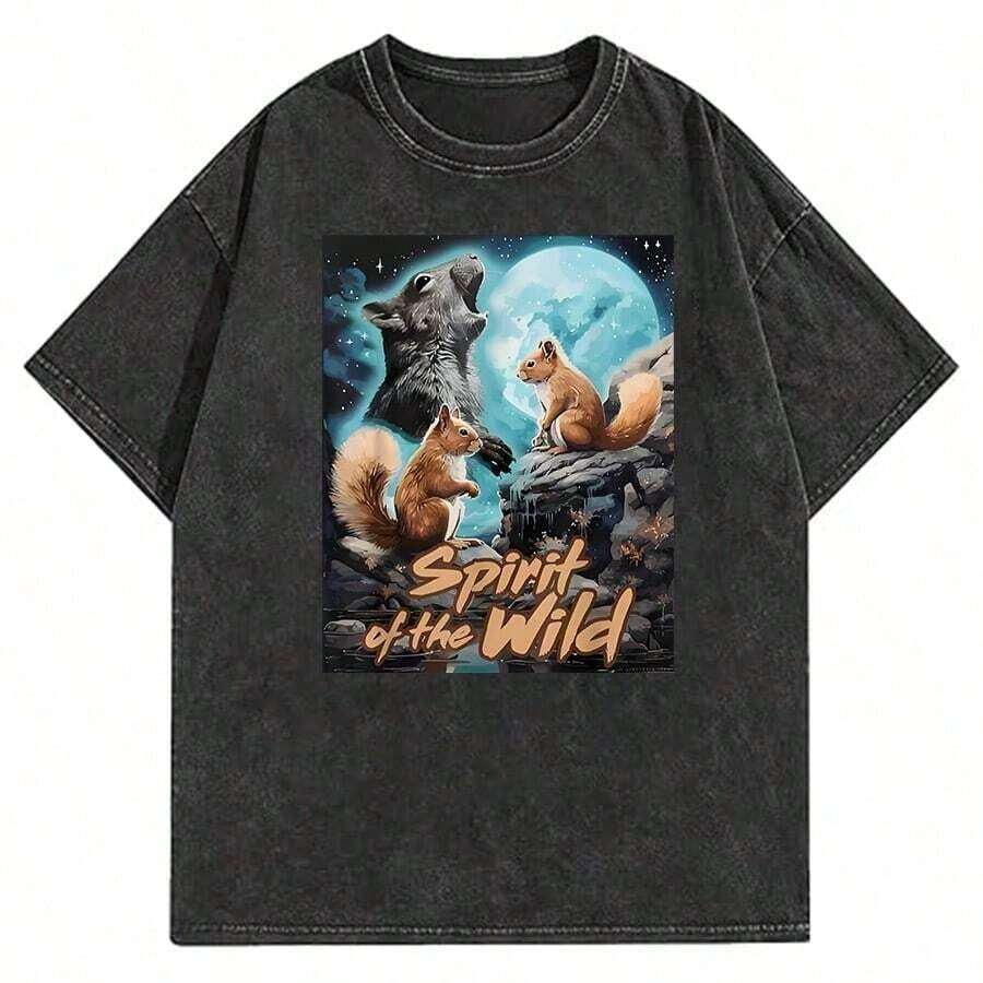 T-Shirt With DTG Print Inspired By Singer Auto Salvage - 黑色 9 - 查看 1