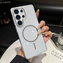 Funda para Teléfono - Funda Magnética Transparente Avanzada, Compatible con Samsung S23 S24 S25 S26 Plus Ultra, Elegante y Moderna - transparente - Ver 10