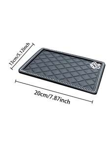 1pc Car Center Console Crown Anti Slip Pad, Protecting Mobile Phones, Keys, Glasses, And Valuable Items, Suitable For Durable Internal Storage Of Most Car Models, Casual, Unique, And Ideal Gift For Him - Crown Anti-slip Mat - View 5