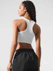 Alo Yoga Asphire Tank Top White - White - View 3
