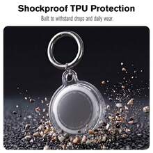 Vena For Apple AirTag Holder And Keyring, AirTag Keychain Holder Waterproof AirTag Case - 無色 - 查看 4