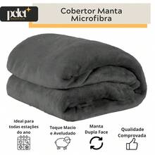 Microfiber Fleece Blanket, 180 Thread Count, Ultra Soft, 1 Piece, Velvety Touch, Single, Double, Queen - 深灰色 - 查看 6
