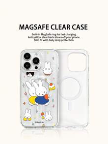 Miniso 米菲兔手机壳 透明胶带 无线磁吸充电手机壳 节日礼物手机壳 防滑、防摔、防指纹手机壳 适用于 iPhone 17/17Air/17Pro/17ProMax/11/12/13/14/15/16Pro/16ProMax/14Plus/15Plus/16Plus/16Pro/16ProMax/XR - 透明2 - 查看 2
