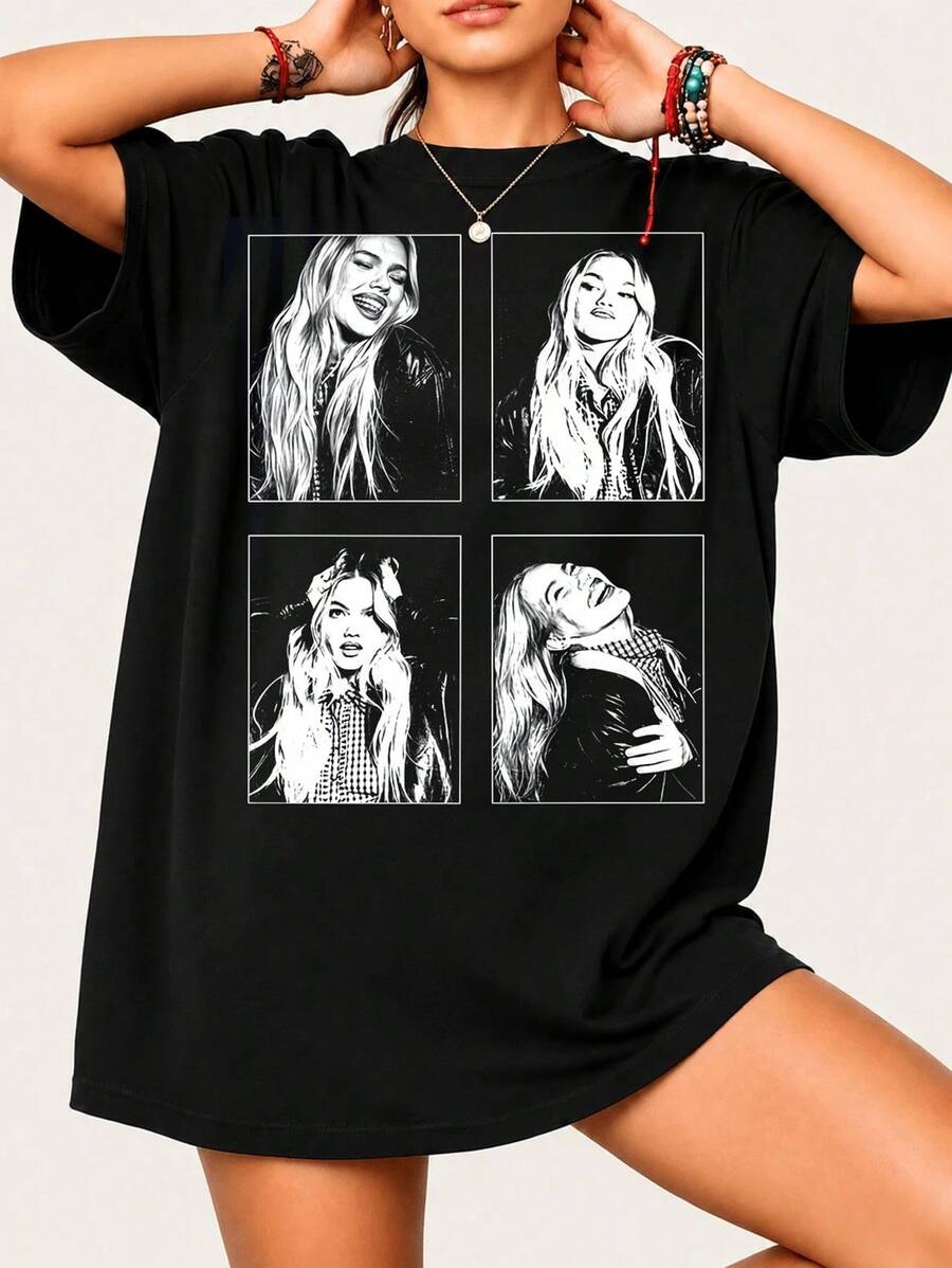 Women T-Shirts - Black - View 1