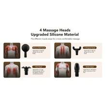 Súng massage sạc điện SKG F1 Pro | 6 mức cường độ, 4 đầu massage, thiết kế di động, dùng cho toàn thân, điều khiển thông minh ba chế độ - kèm theo giám sát áp suất thông minh, hẹn giờ thông minh và chuyển đổi tần số động, sử dụng liên tục 240-300 phút - Xem 8