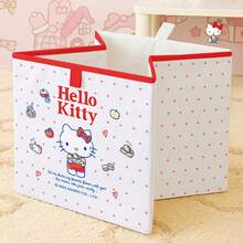 SANRIO 三麗鷗官方 Hello Kitty 卡通可折疊收納箱可愛兒童衣物整理盒 - 彩色 - 查看 3