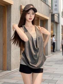 Women Tank Tops & Camis - Spotted Gray - View 4