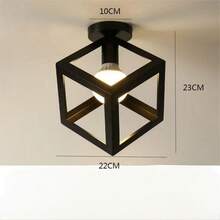 1pc Nordic Style Iron Ceiling Lamp For Balcony, Stairway, Corridor, Bar - Excludes Light Bulb - 1 Iron Ceiling Lamp - View 14