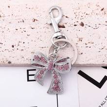 A European And American Full Diamond Bow Clothing Keychain Key Accessories - Fashionable And Cute. Women's Bag Accessories - Multicolor - View 5