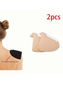 2pcs Soft & Breathable Thick Foam Shoulder Pads, Suitable For Women, Elegant Sports-Themed Design, Non-Slip & Detachable, Soft Foam Shoulder Pads For Men, Suitable For Suit Jackets - Multicolor - View 14