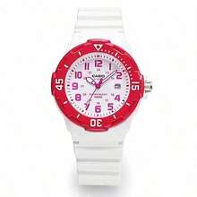 Đồng hồ nữ Casio LRW-200H-4B chống nước 100M, dây đeo nhựa, viền trắng hồng, phong cách thể thao thường ngày. - Màu hồng đậm - Xem 6