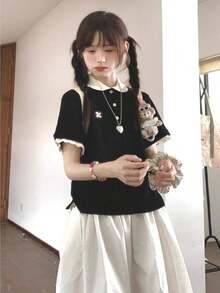 Women Tops - Black - View 2