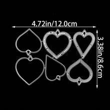 1pc Heart-Shaped Balloon Rattle Metal Cutting Die Template, Suitable For DIY Scrapbook/Photo Album Decoration Embossing DIY Paper Card - DIY Cutout Patterns - View 11