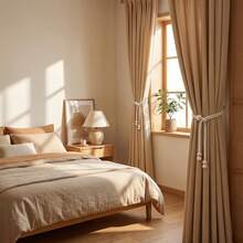 4pcs Minimalist Style Elegant Home Decor Curtain Tiebacks, Suitable For Office Or Hotel - Curtain Ties - View 4