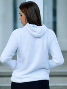 Women's Warm Panda Winter Sweater - 白色 - 查看 3