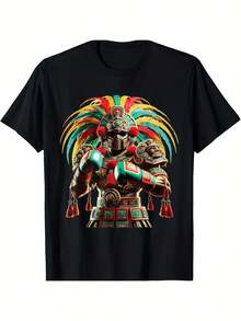 Inka Sports Mexican Boxing Glory Design T-Shirt - 黑色 - 查看 1
