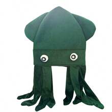 1pc Velvet Octopus Hat Costume Headpiece For Holiday Party Photo - Multicolor - View 10