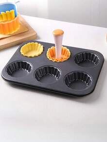 1 Set Plastic Baking Mold Tools, Suitable For Making Mini Tart Shells, Pastries, Cheesecakes, Mini Pies And Desserts - Multicolor - View 6