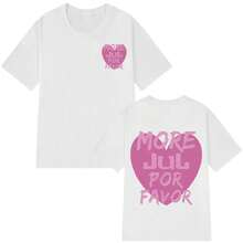 Camiseta con estampado de moda del rapero Jul para hombres y mujeres, estética Y2K, camiseta de verano de manga corta de algodón, holgada, casual, streetwear - 6 - Ver 3