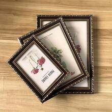 1pc Gold Embossed Vintage Photo Frame - European Rectangular Style, Suitable For Photography Studio, Hallway And Home Decor, Exquisite Craftsmanship Blending European Classical And Modern Techniques, Ideal For Home Decor, Room Decor, Desktop Display, Birthday Gift, Graduation Gift, Etc. - Multicolor - View 7